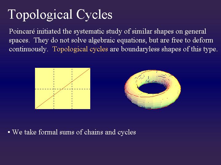 Topological Cycles